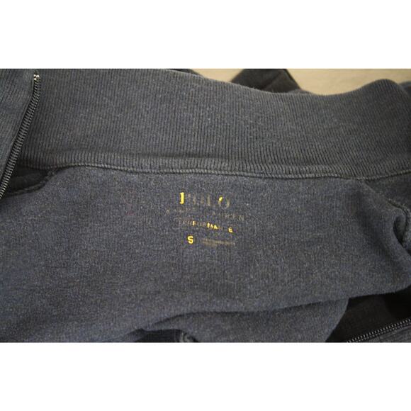 Polo Ralph Lauren Navy Lue White Pony Full Zip Performance Knit Sweater Jacket S - Picture 5 of 5